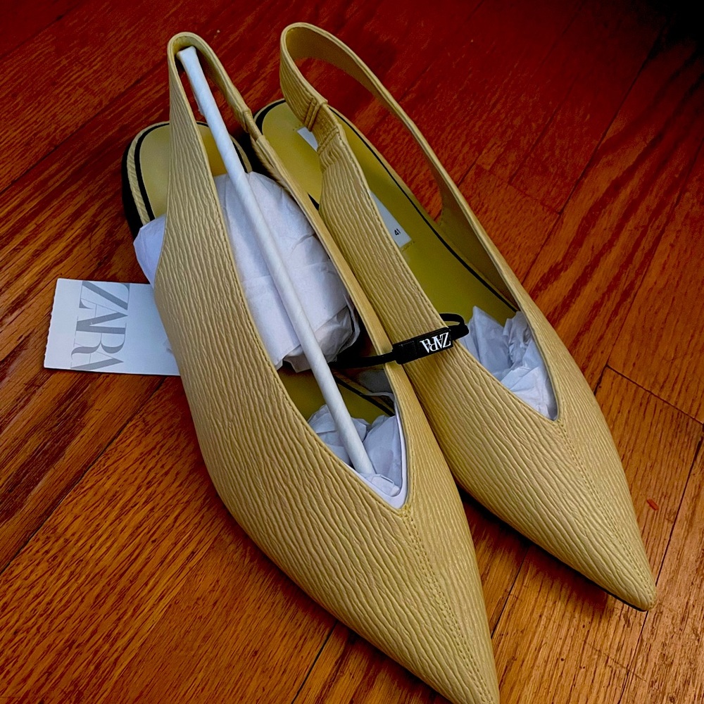 Zara flat sling backs